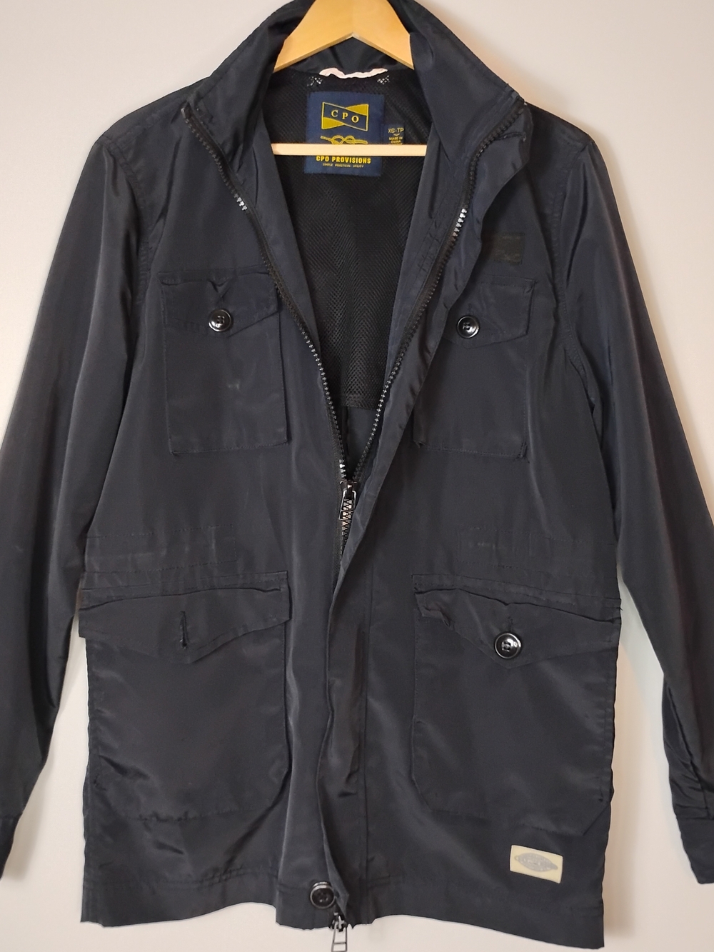 CPO Provisions Men's Dark Navy Windbreaker Jacket